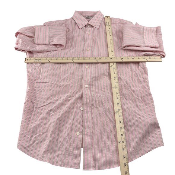 Banana Republic Men's Cotton Classic Fit Striped Button-Up Shirt Size L 16-16.5 - Picture 2 of 5